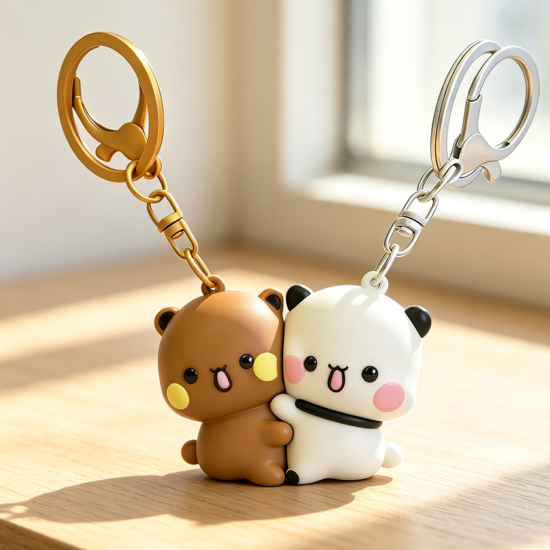 Cute Matching Magnetic Keychains for Couples