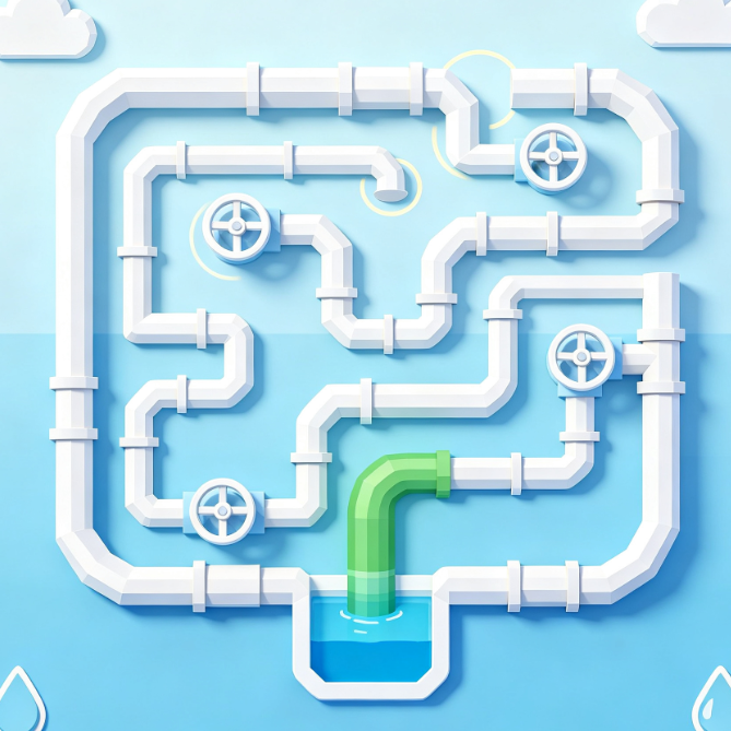 Water Pipe Maze Practice Collection
