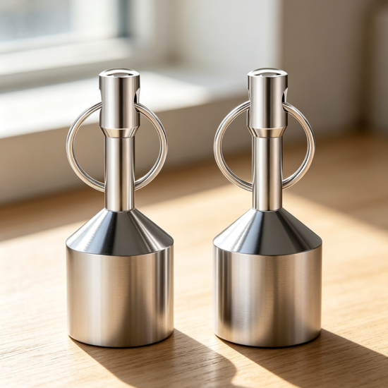 Two-Piece Anti-Rust Neodymium Keychain Magnets Set