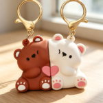 Pair of Resin Bear Magnetic Keyrings