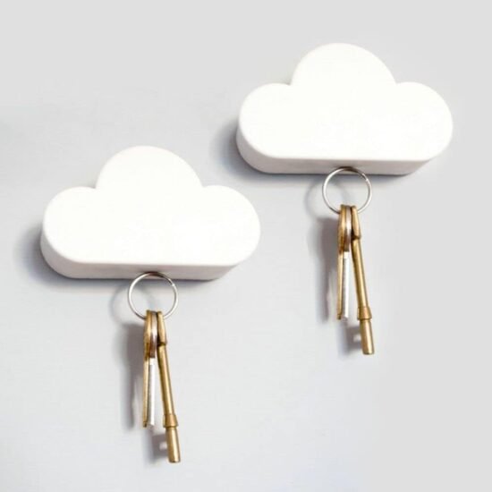 Two Adhesive Magnetic Key Holders for Wall