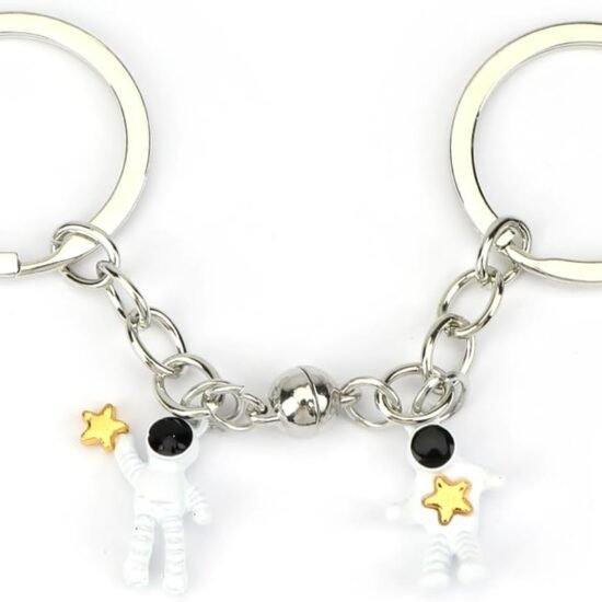 Astronaut Moon Star Magnetic Matching Keychains