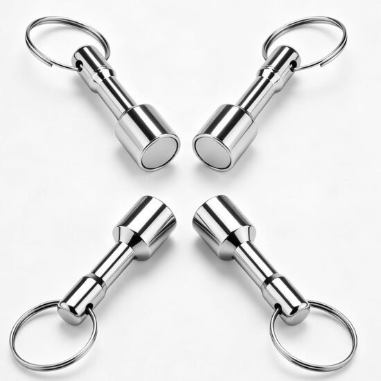 Four Keychain Magnets for Brass Testing