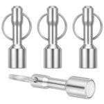 Four Magnet Keychains for Metal Verification